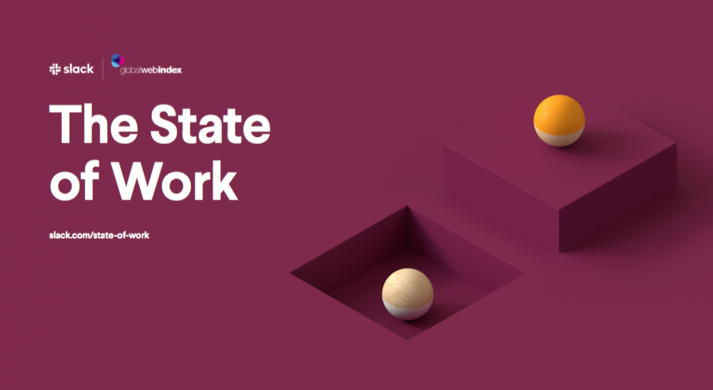 Front cover of The State of Work report by Slack