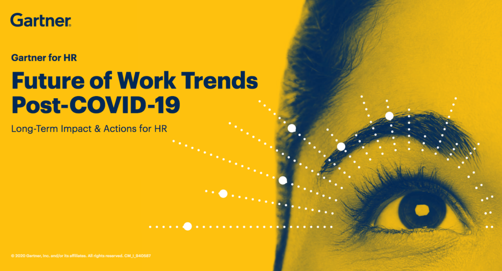 Cover of report Future of Work Trends Post-COVID-19: Long-Term Impact & Actions for HR